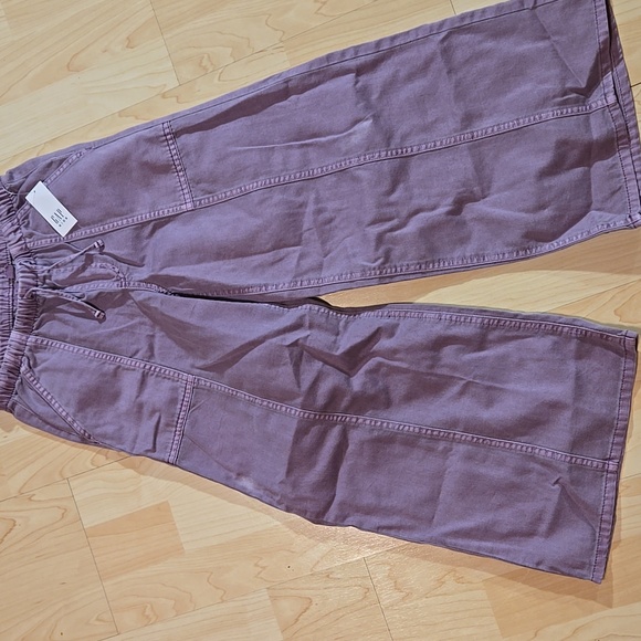 GAP Other - Gap Kids Purple Wide-Leg Twill Pants Drawstring Small 6-7